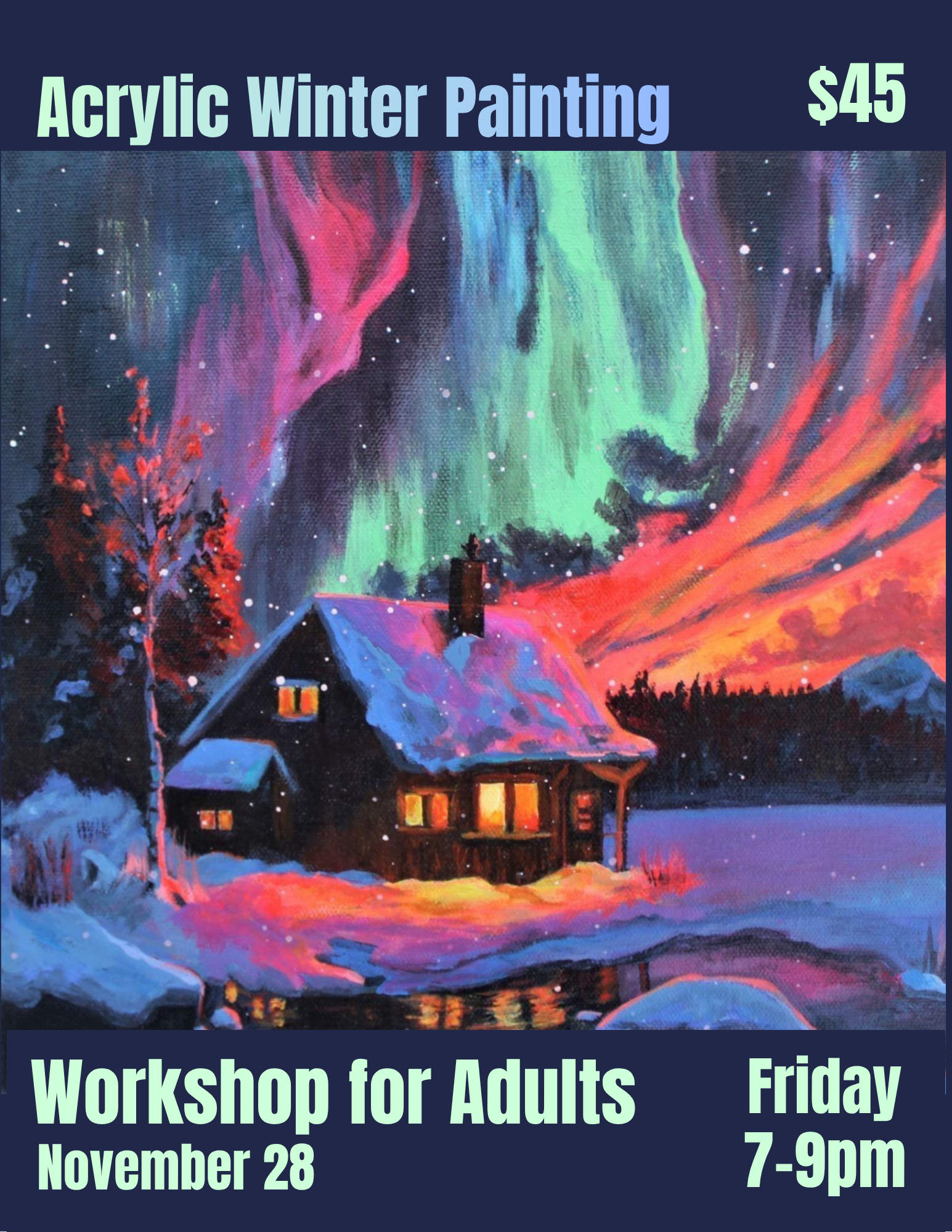 Acrylic-Winter-Painting