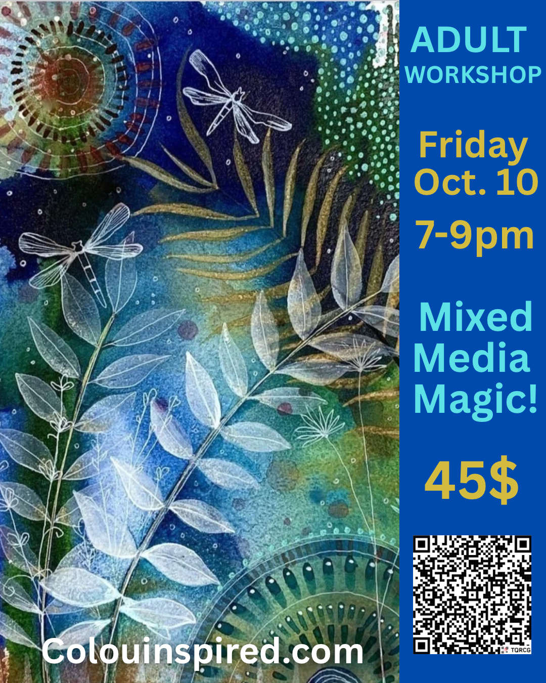 Mixed Media Magic Adult Art Workshop