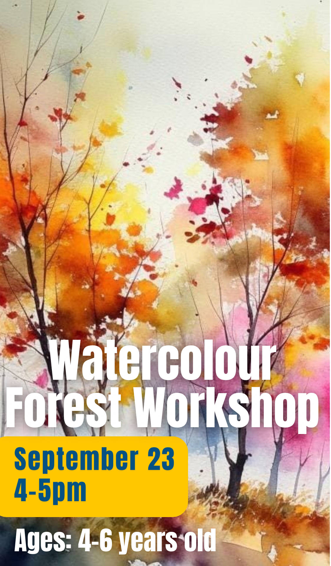 Watercolour Forest Workshop Poster