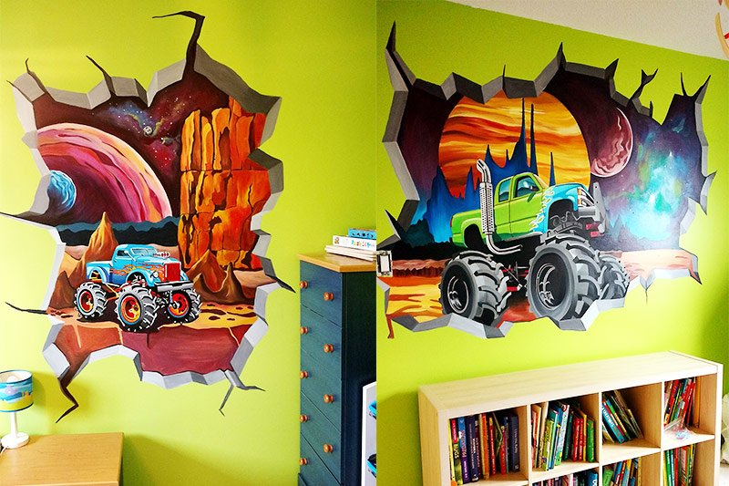 Monster Truck wall mural