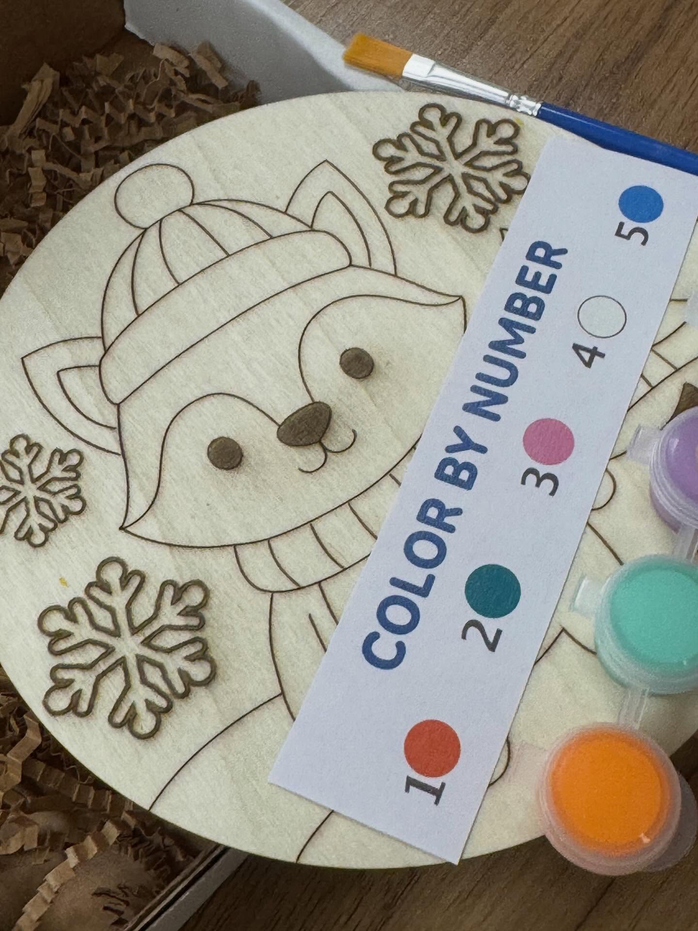 Fox Wood Paint By Numbers Kit