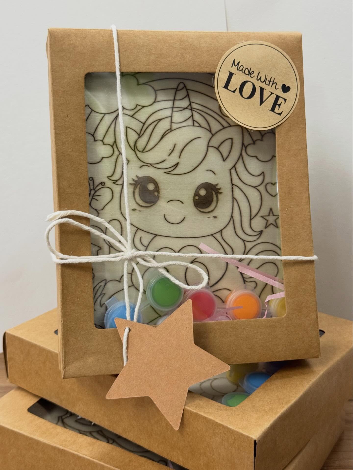 Unicorn Wood Painting Kit