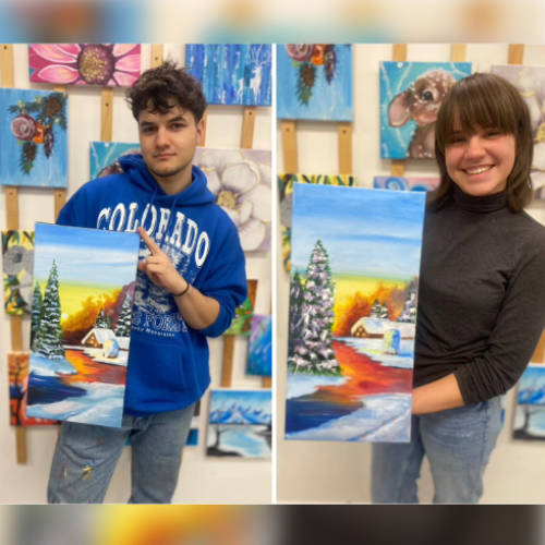 14 year old acrylic painting art project