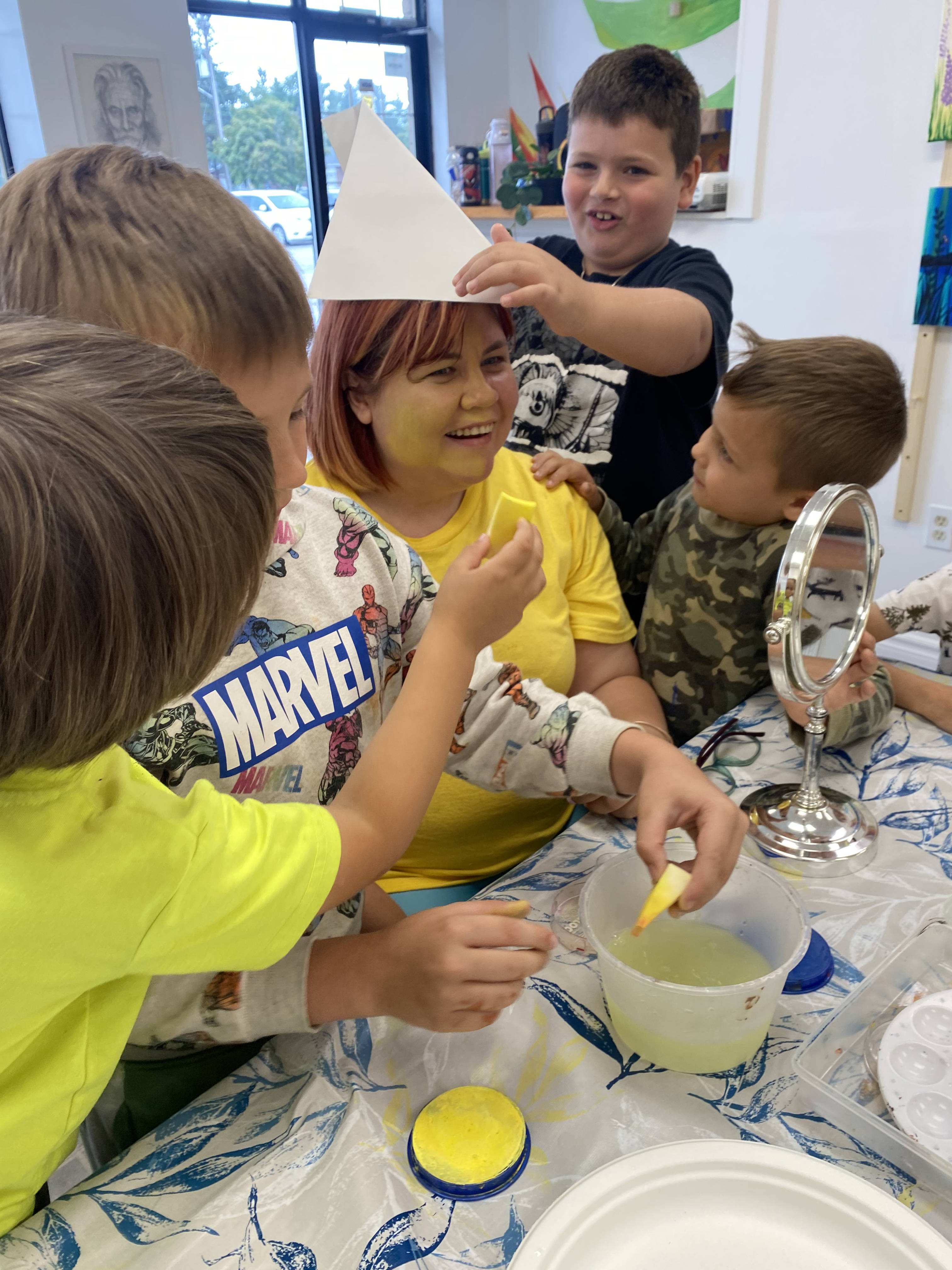 Summer camp face painting fun